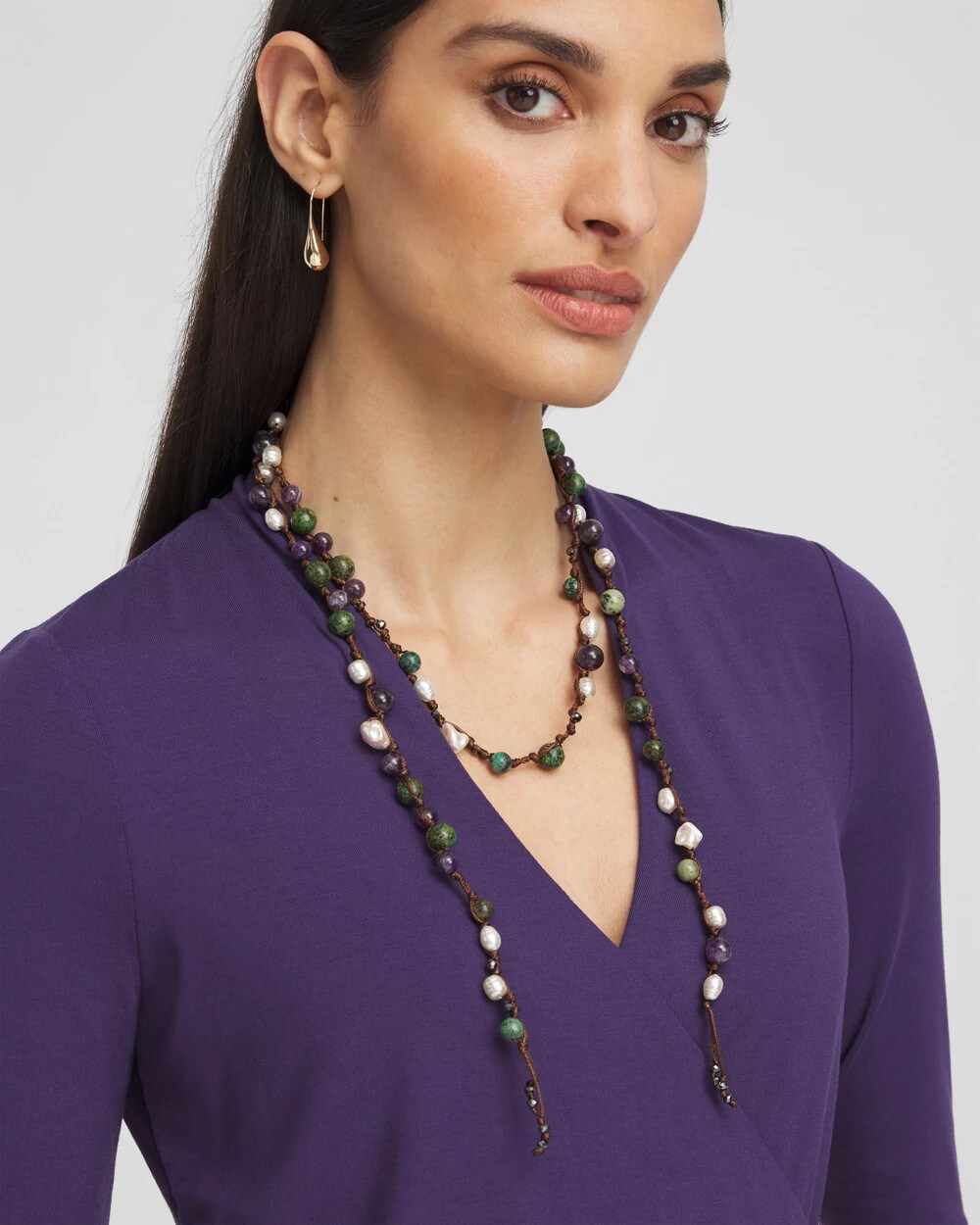 Beaded Lariat Neclace | Chico's